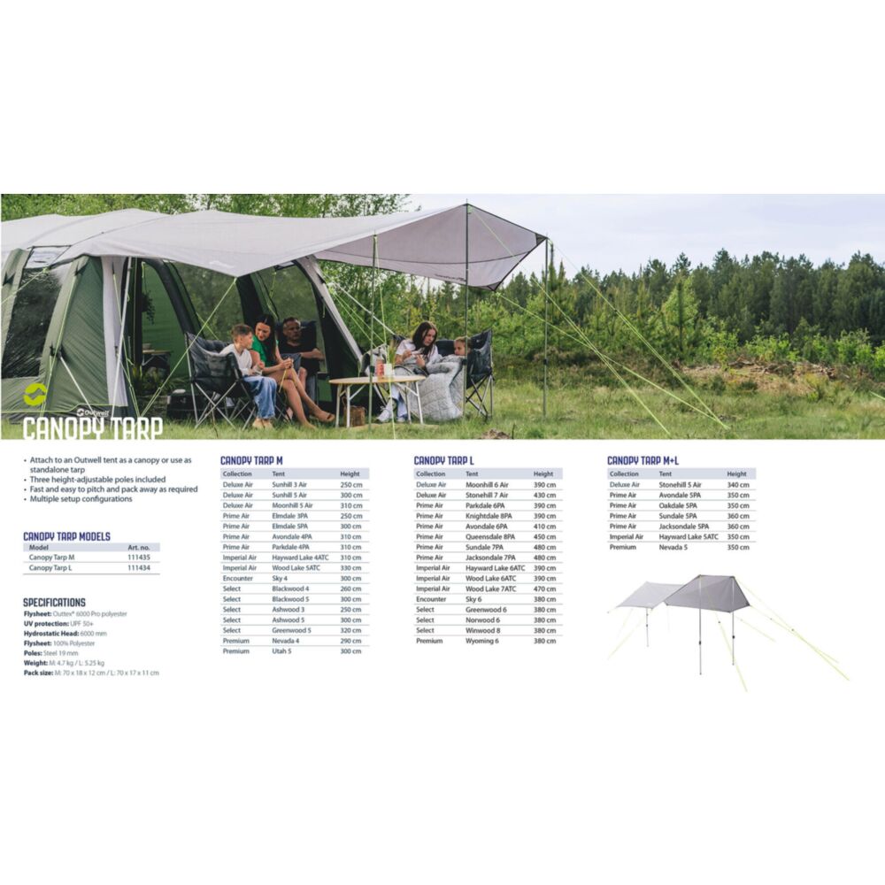 Outwell Canopy Tarp M