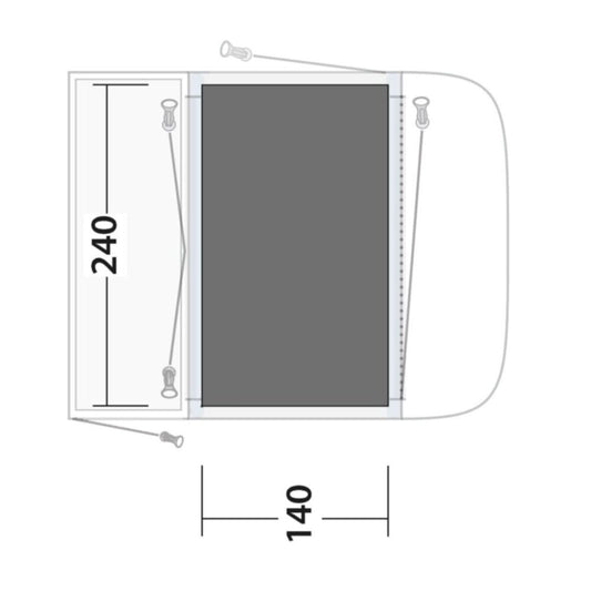 Outwell Newburg 160 Footprint Groundsheet