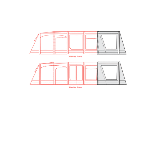 Outdoor Revolution Airedale 7.0se / 9.0se Front Porch Extension