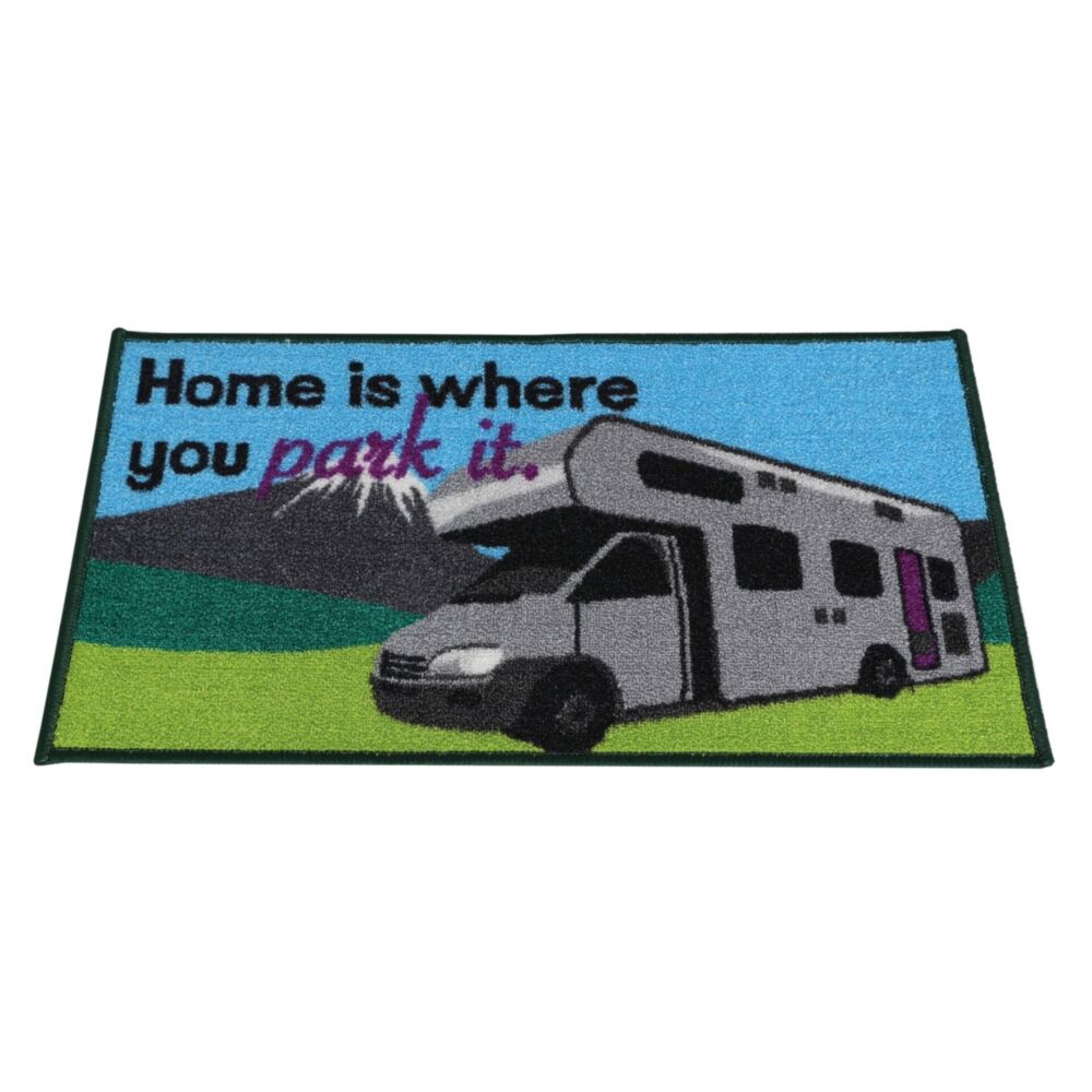 Quest Home Is Where You Park It Motor Home Mat