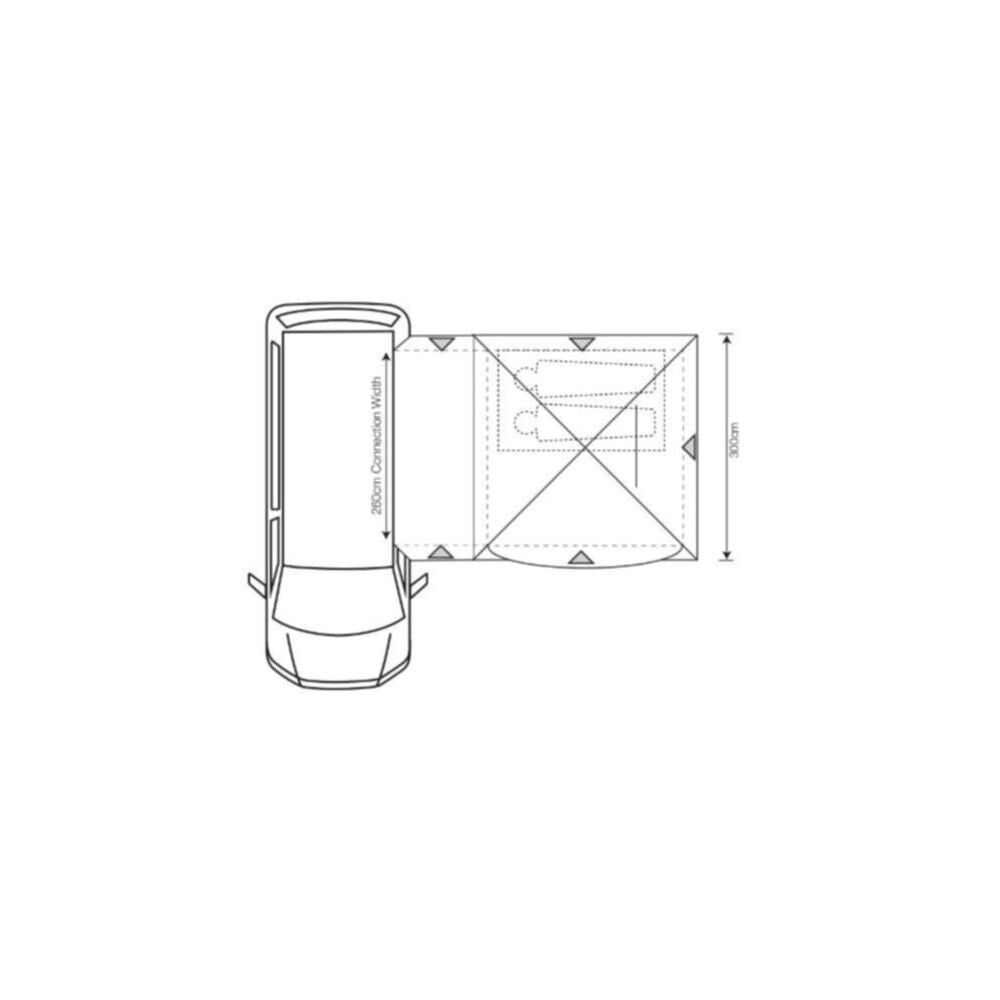 Outdoor Revolution Cayman DT High Awning (255-305cm)