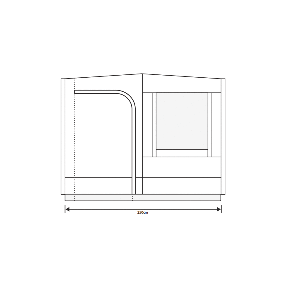 Outdoor Revolution Cayman Sun Canopy Front Panel