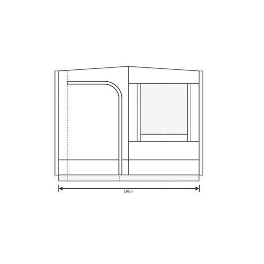 Outdoor Revolution Cayman Sun Canopy Front Panel