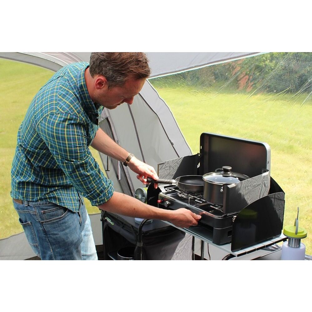 Outdoor Revolution Twin Burner Gas Stove & Grill