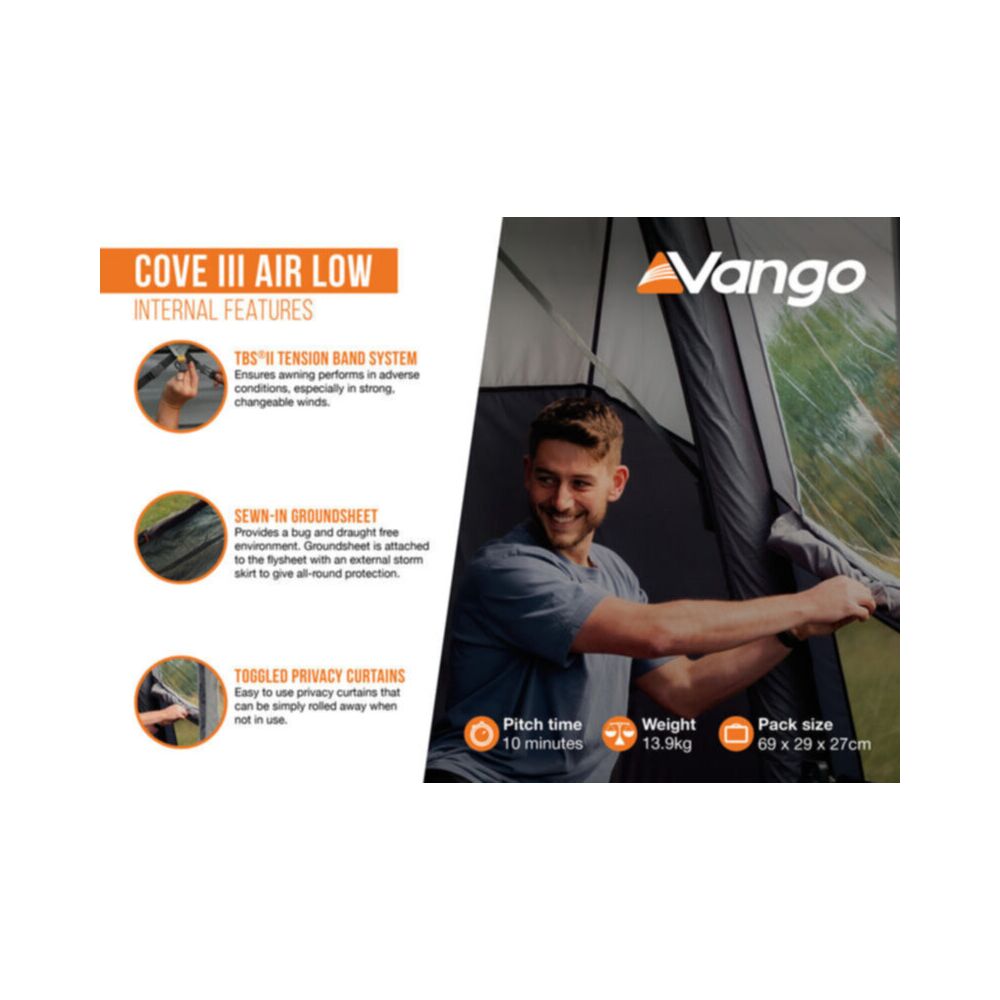 Vango Cove III Low Poled Awning (2025)