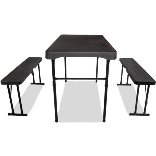 Quest Jet Stream Grassmoor Table And Bench Set