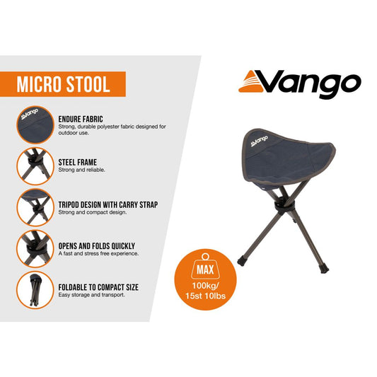Vango Micro Stool (India Ink)