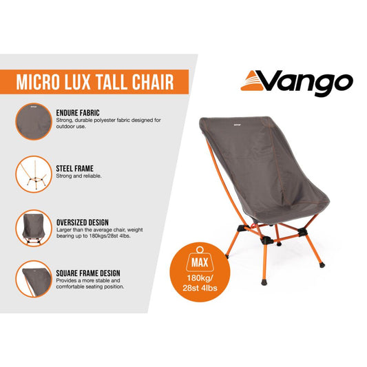 Vango Micro Lux Tall Chair (Excalibur)