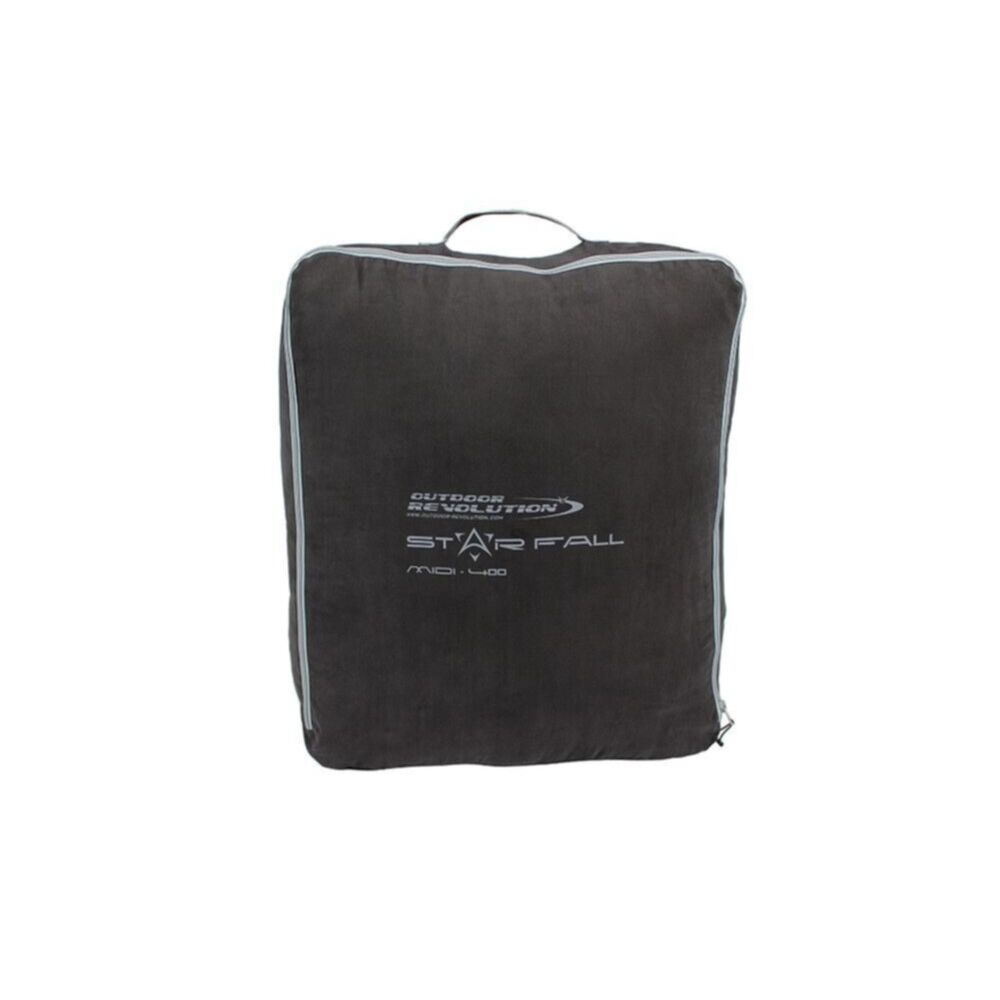 Outdoor Revolution Starfall Midi 400 Sleeping Bag (Charcoal With Pillow Case)