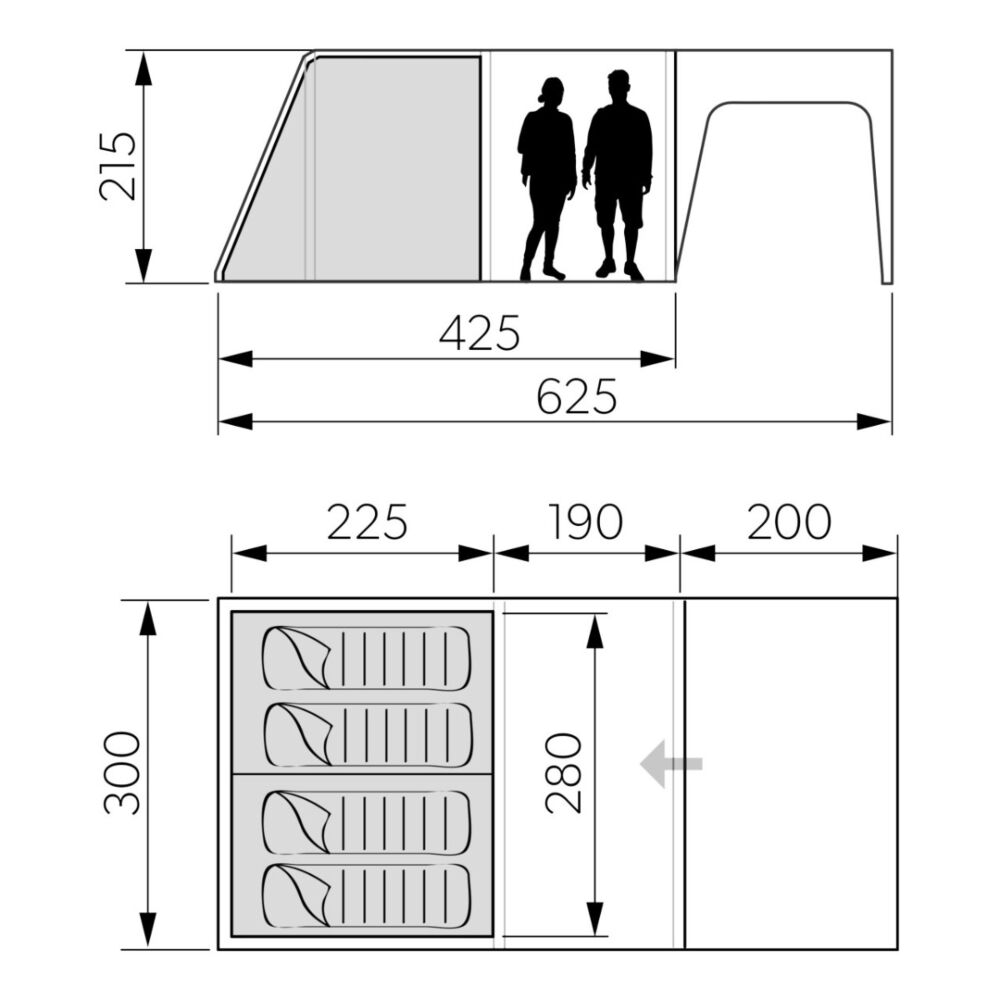 Dometic Santorini FTK 4x8 Inner Tent