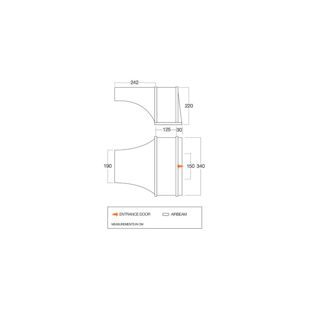 Vango Elite Airbeam Side Awning (TA002)