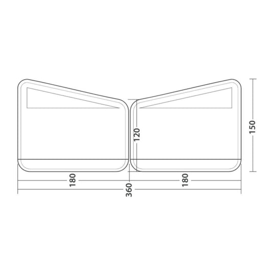  Outwell Windscreen Air Scalable 180
