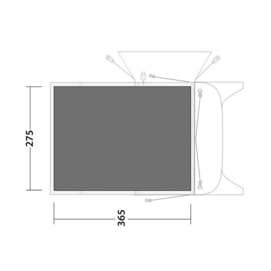  Outwell Blossburg 380 Footprint Groundsheet