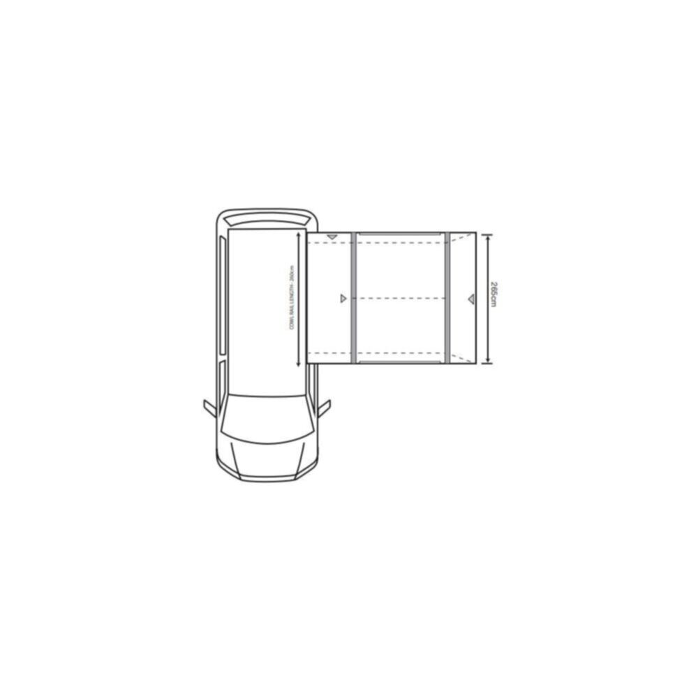  Outdoor Revolution Cayman Air T2 Low Awning With Footprint (180-220cm)