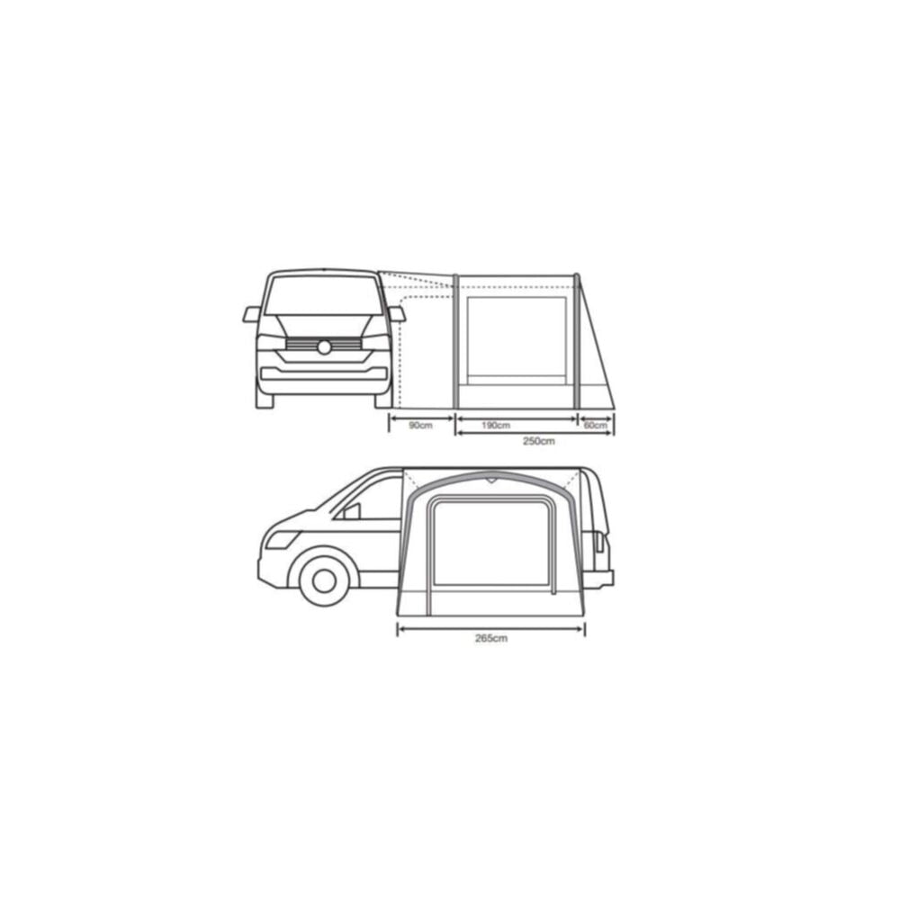  Outdoor Revolution Cayman Air T2 High With Footprint (255-305cm)