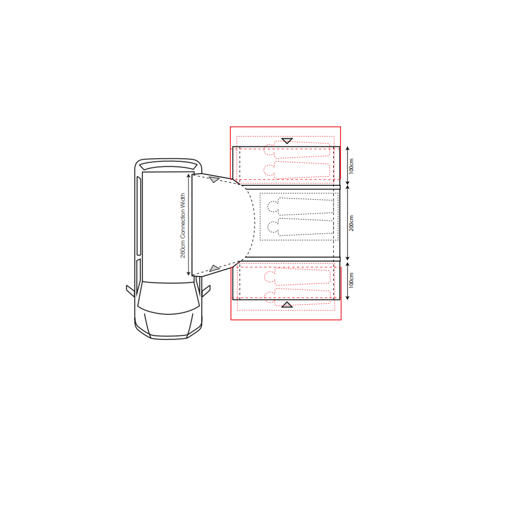  Outdoor Revolution Cayman Combo PC Air Mid Awning (210-255cm)