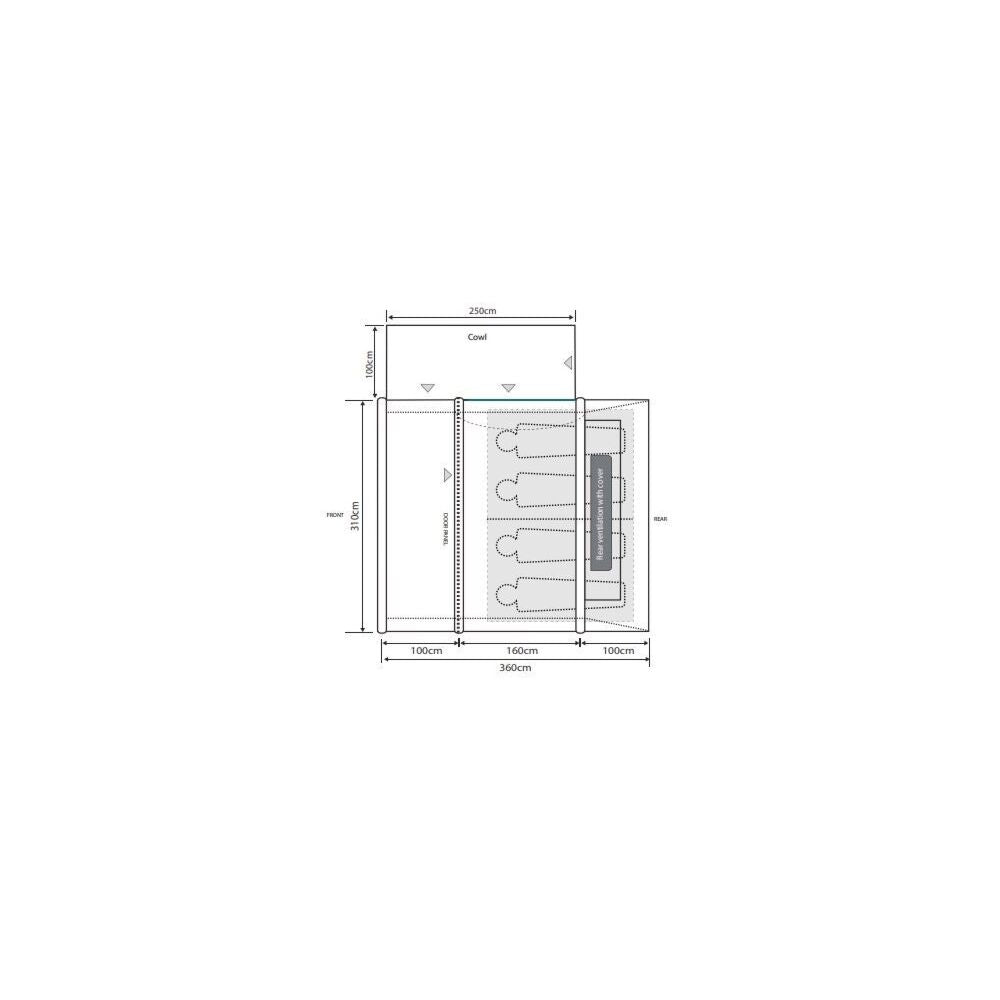  Outdoor Revolution Cayman Air T3 Lite Low With Footprint (2025)