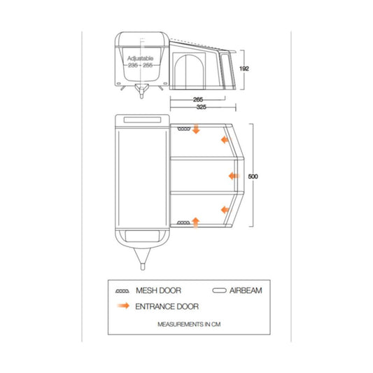 Vango Airbeam Vango Tuscany Air 500 Elements Proshield Caravan Awning (2024)